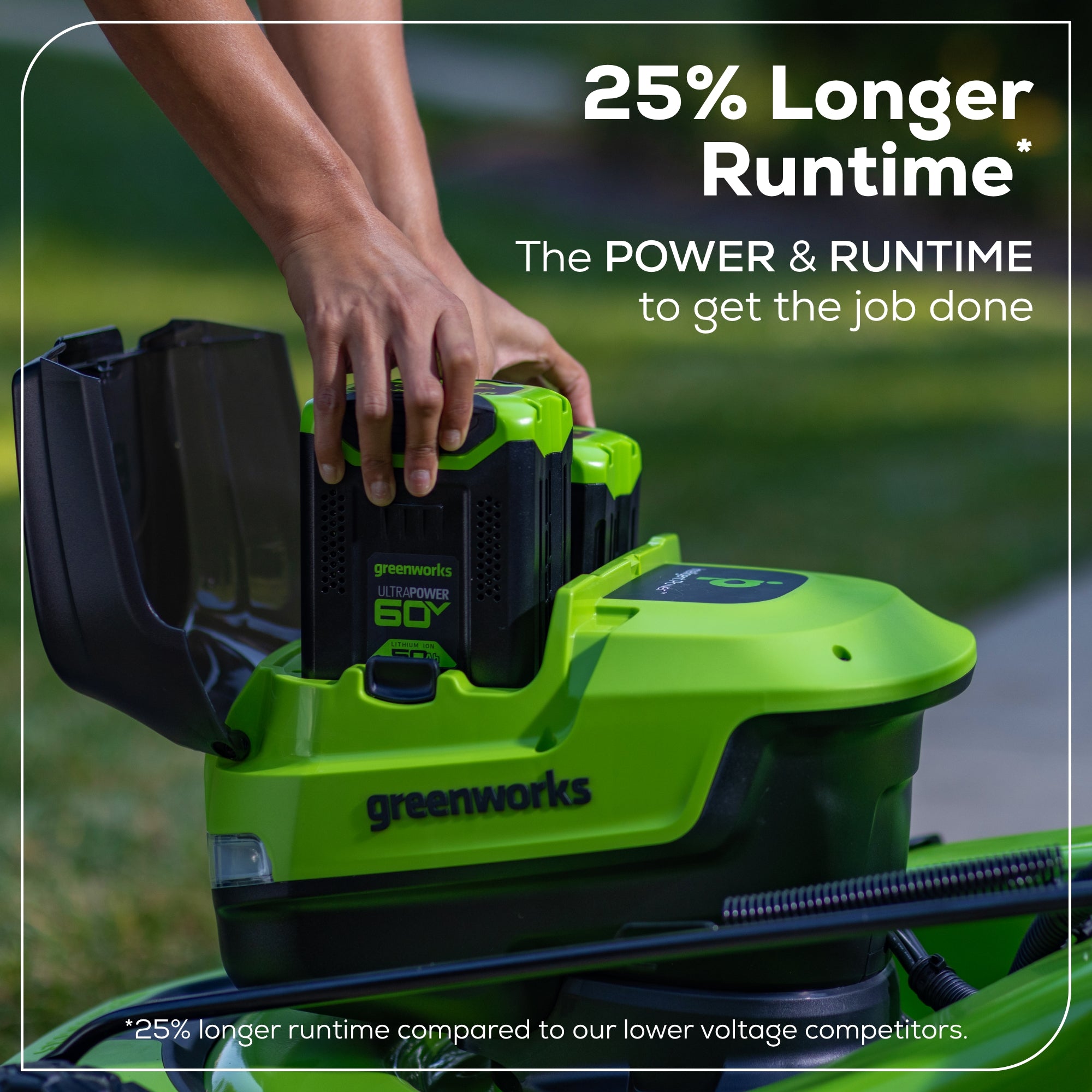 60V 21" Cordless Battery Self-Propelled Mower: (2) 5Ah Battery and 6A Rapid Charger, LM2156S