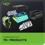 40V 14" Cordless Battery BL Push Lawn Mower: 4.0 Ah Battery and Charger, LM1414