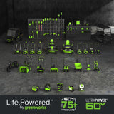 60V 17" Cordless Battery Push Lawn Mower: 4.0 Ah Battery and Charger, LM1716