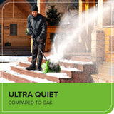 80V 12" Cordless Battery LED Snow Shovel, Directional Vanes (Tool Only)