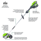 82V 8" Cordless Battery Edger: 4.0 Ah Battery and Dual-Port Charger