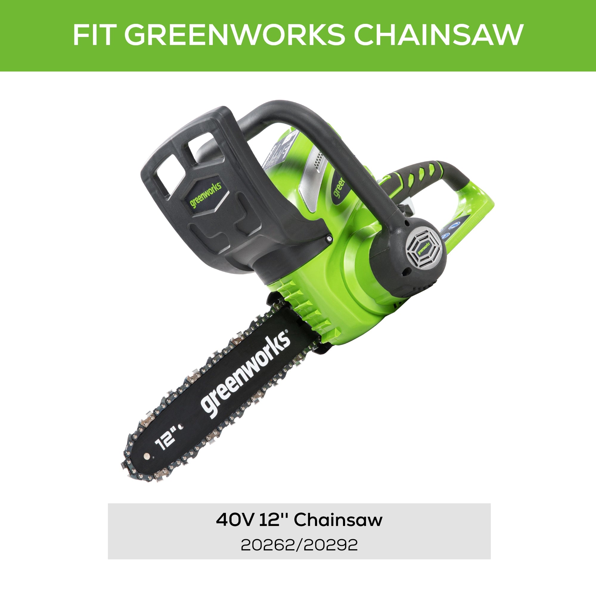 12" Replacement Chainsaw Chain, 3/8" Pitch, .050" Chain Gauge and 45DL