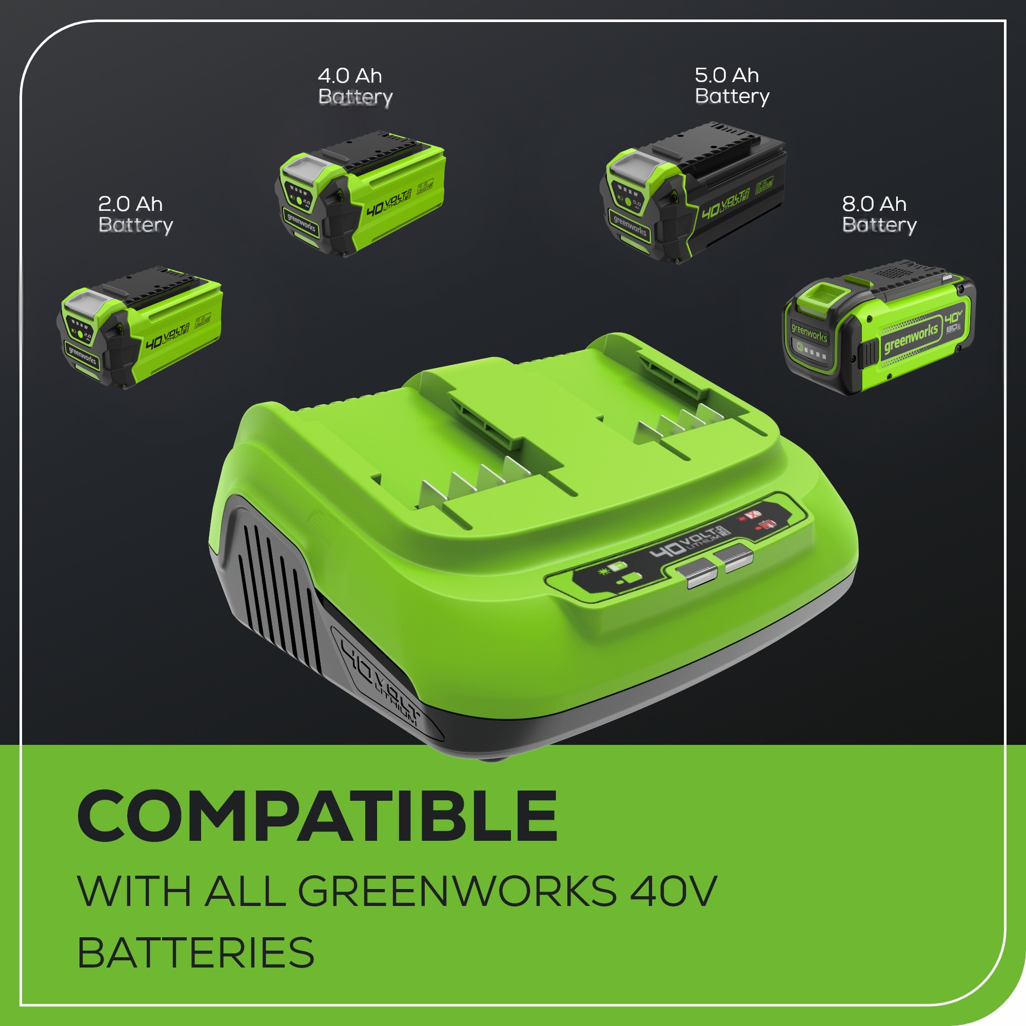 40V 8A Dual-Port Rapid Charger