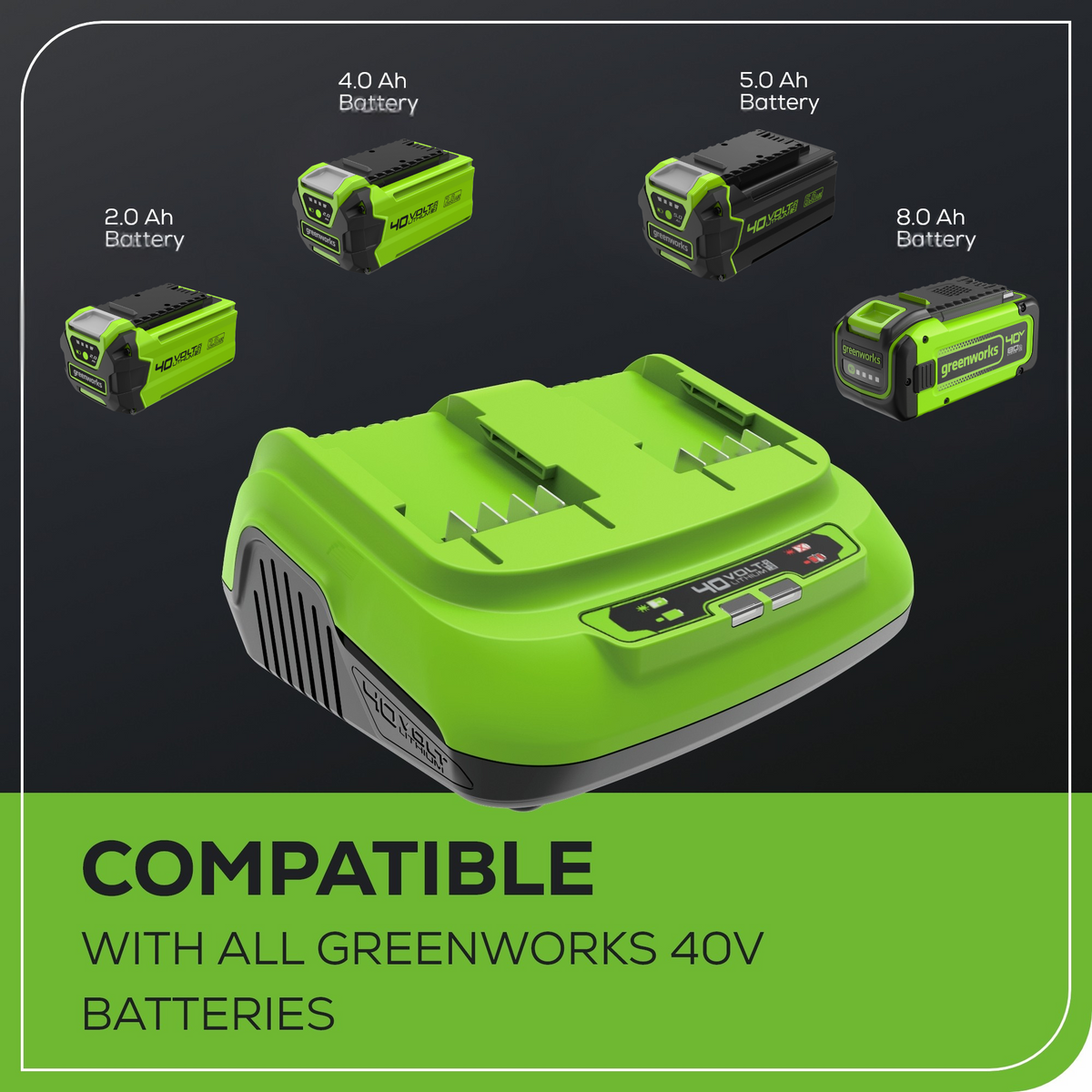 40V 8A Dual-Port Rapid Charger