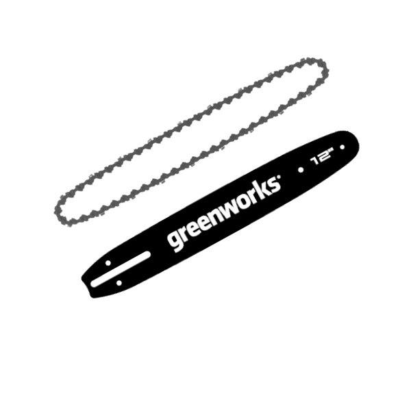 12" Replacement Chainsaw Chain and Bar Combo Kit, 3/8" Pitch, .050" Chain Gauge and 45 DL
