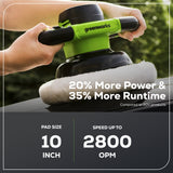 24V 10" Cordless Battery Buffer and Polisher (Tool Only)