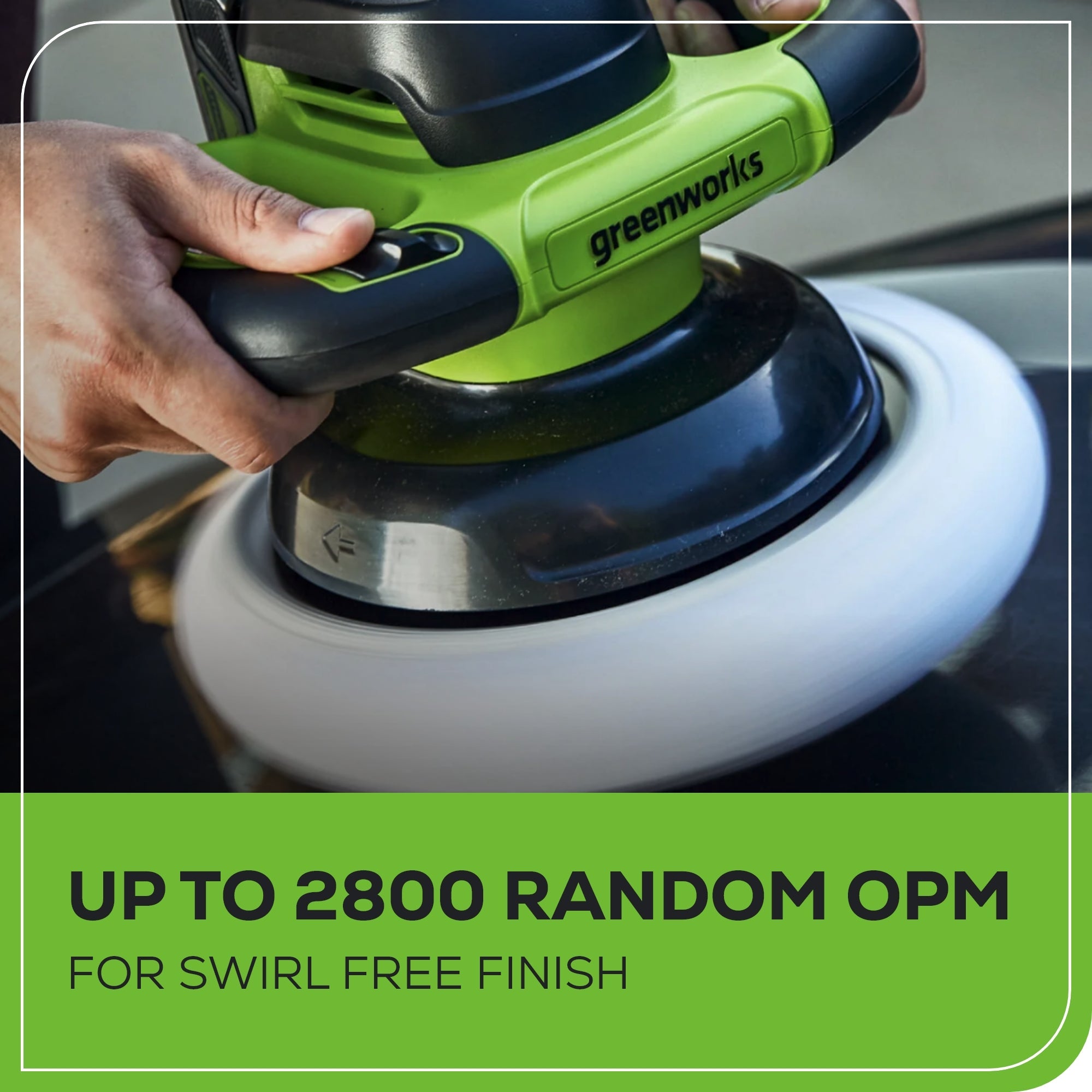 24V 10" Cordless Battery Buffer and Polisher (Tool Only)