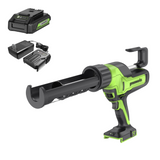 24V Cordless Battery Caulk Gun: 2.0 Ah Battery and Changer