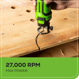 24V Cordless Battery Speed Saw Rotary Tool: 2.0 Ah USB Battery and Charger