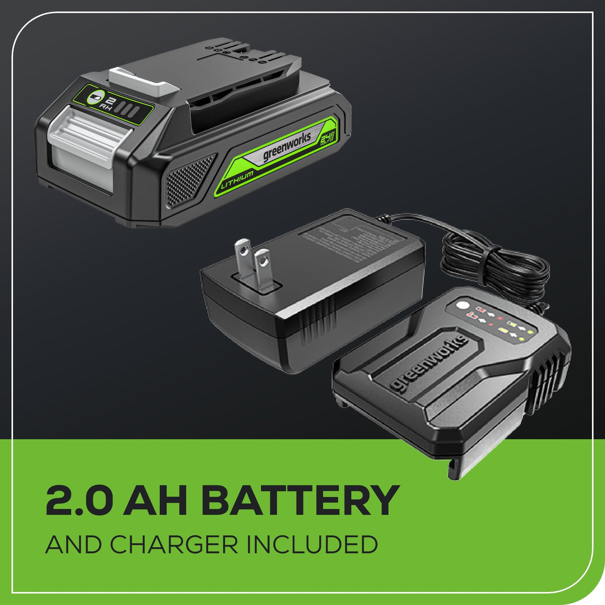 24V Cordless Battery Bluetooth Speaker: 2.0 Ah Battery and Charger