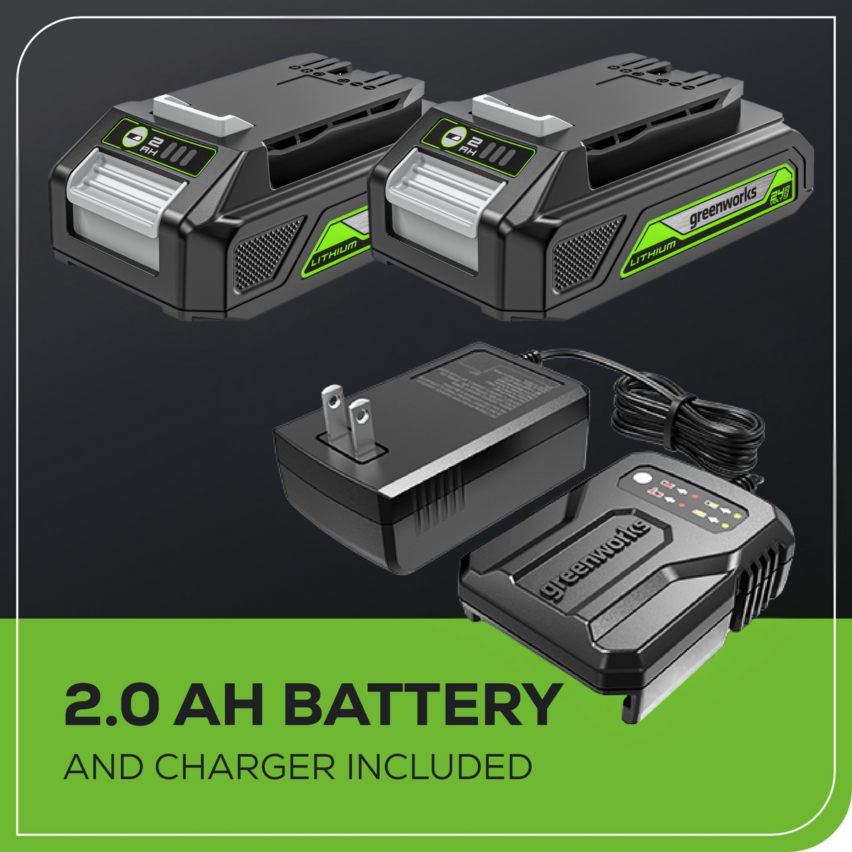 24V Cordless Battery Drill / Driver and Impact Driver Kit: (2) 2.0 Ah Batteries and Charger