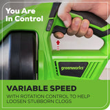 24V 23-FT Cordless Battery Drain Auger, (1) 2Ah Battery and Charger