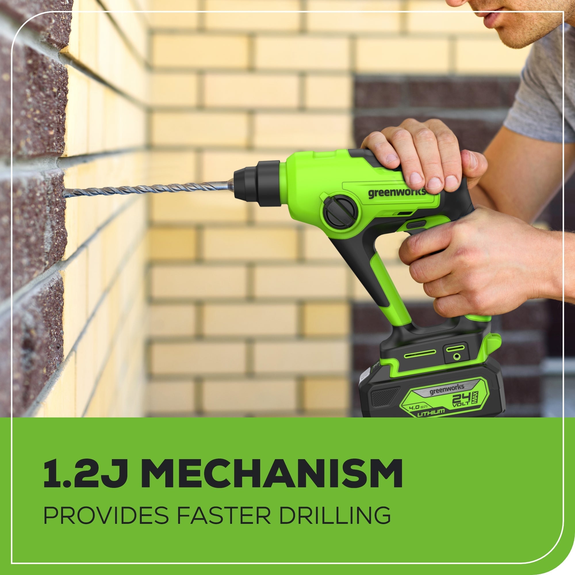 24V SDS 1.2J Brushless Rotary Hammer Drill (Tool Only)