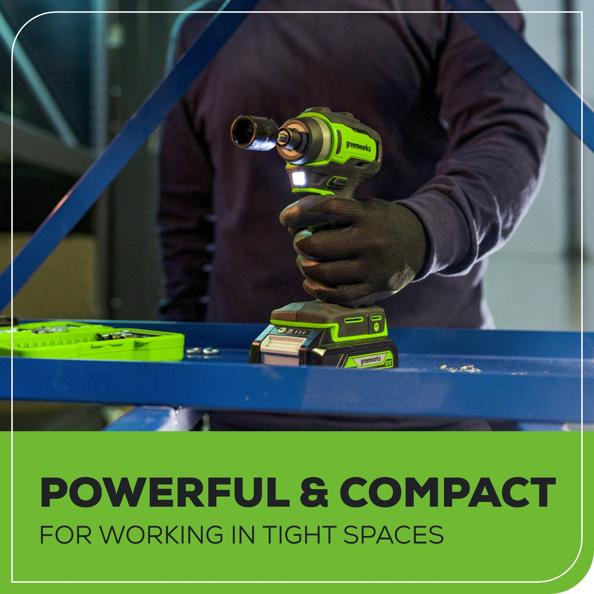 24V 1/4" 1950 in/lbs Brushless Impact Driver (Tool Only)