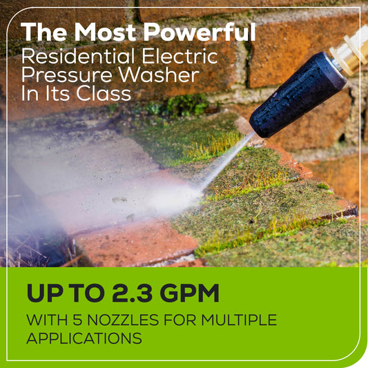 2700 PSI 2.3 GPM Cold Water Electric Pressure Washer