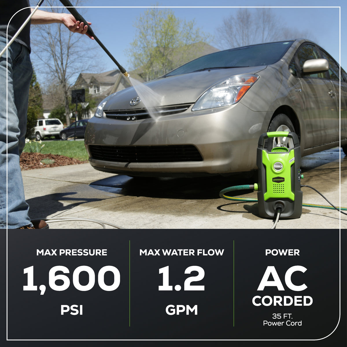OPEN BOX 1600 PSI 1.2 GPM Electric Pressure Washer