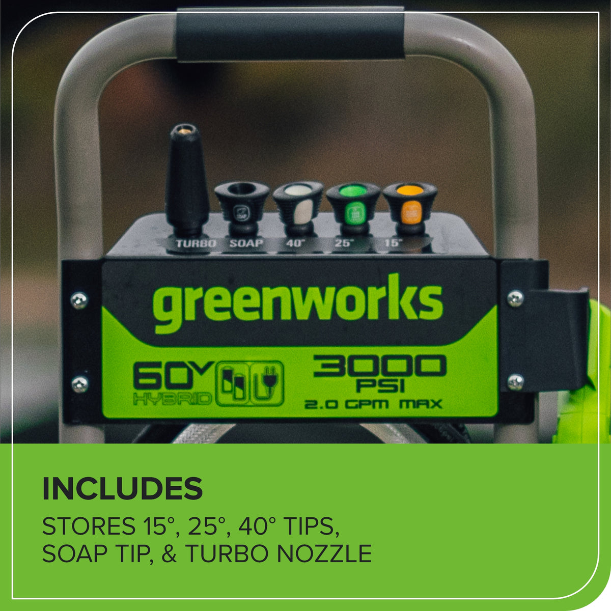 60V/AC Hybrid 3000-PSI 2.0 GPM Electric Pressure Washer (Tool Only)