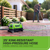 2100 PSI 1.2 GPM Portable Cold Water Electric Pressure Washer