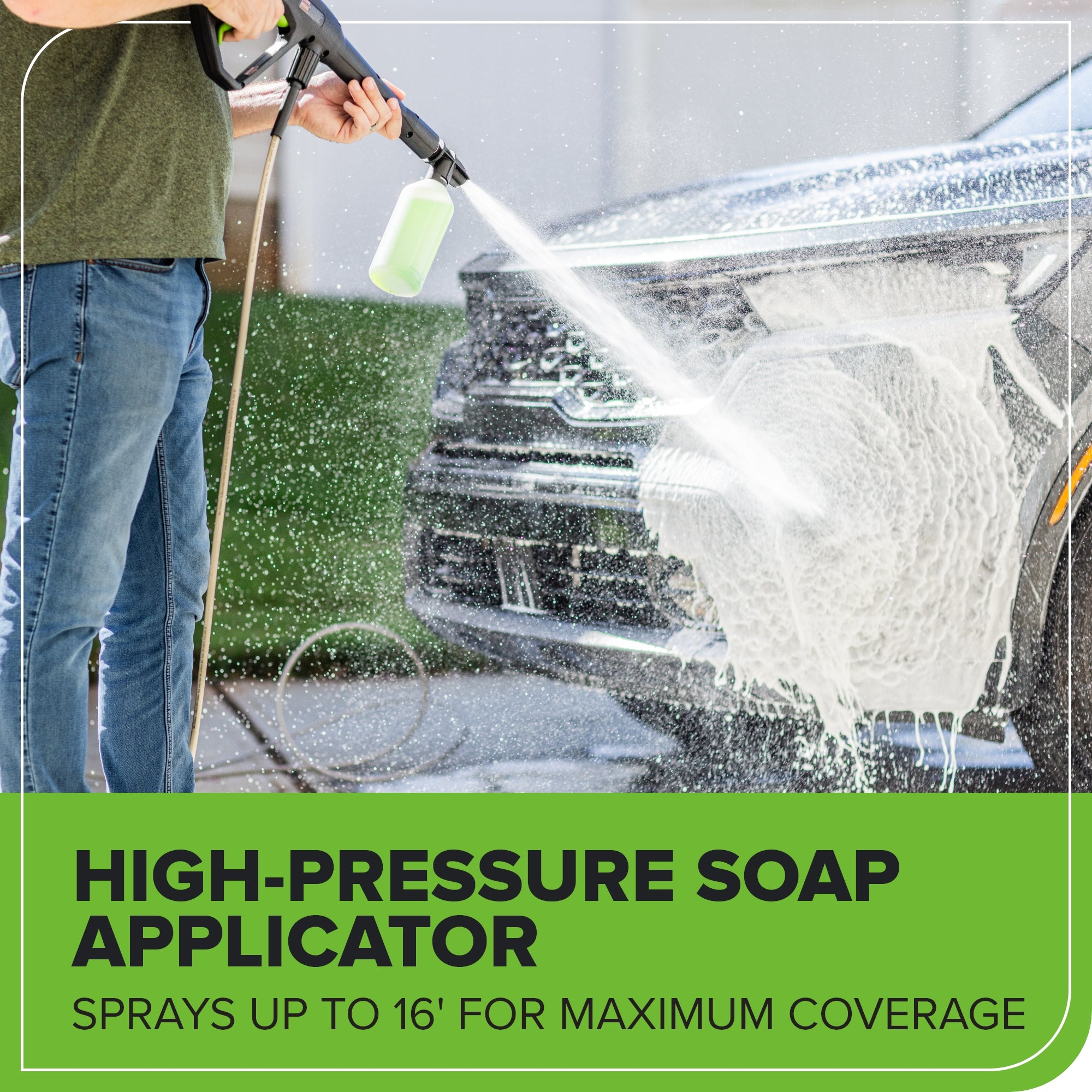 1900 PSI 1.2 GPM Portable Hand Carry Cold Water Electric Pressure Washer