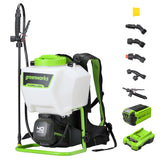 40V Cordless Battery Backpack Sprayer: 2.0 Ah USB Battery and Charger