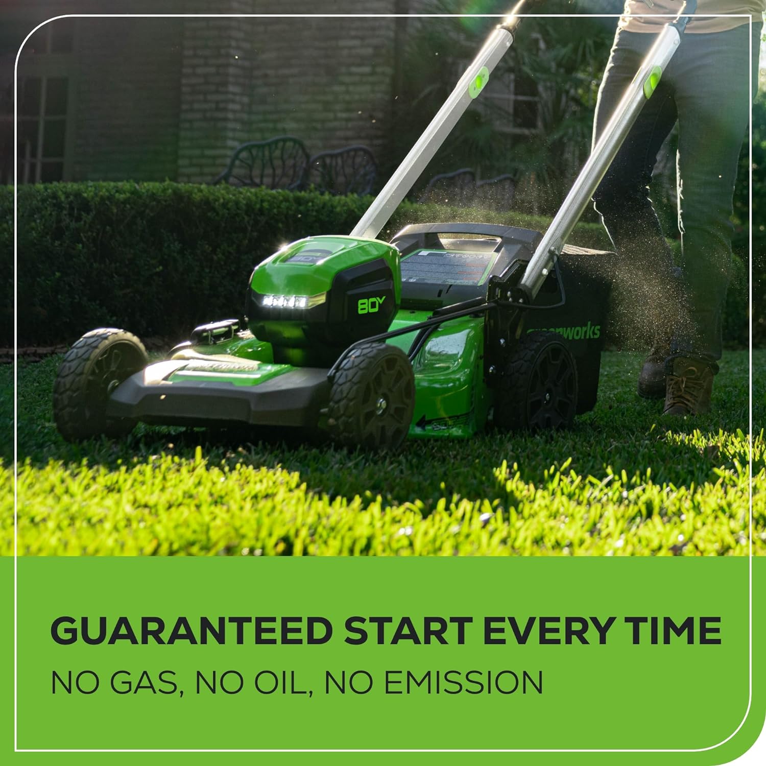 80V 21" Cordless Battery 4-in-1 Self-Propelled Lawn Mower, 8.0 Ah Battery and 6A Charger, LM2108S