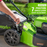 48V (24V x 2) 20" Cordless Battery Push Mower: (2) 4.0 Ah USB Batteries and Dual-Port Rapid Charger, LM2002