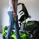 REFURBISHED 80V 42" Cordless Battery CrossoverZ Zero Turn Lawn Mower w/ Six (6) 5.0Ah Batteries and Three (3) Dual Port Turbo Chargers, CRZ4281