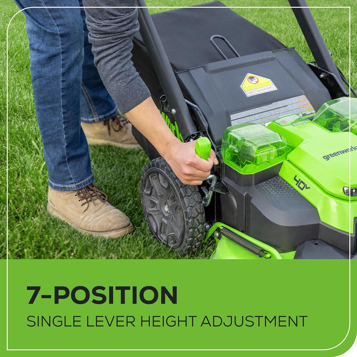 40V 25" Cordless Battery Brushless Dual Blade Self-Propelled Lawn Mower: (2) 4.0 Ah Batteries and Dual-Port Charger, LM2504S