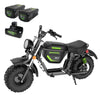 80V STEALTH Series Electric Mini-Bike: (2) 8.0 Ah Batteries and Dual-Port Rapid Charger