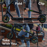 48V (24V x 2) STEALTH Series Electric Scooter: (4)4.0 Ah Batteries and Dual-Port Charger