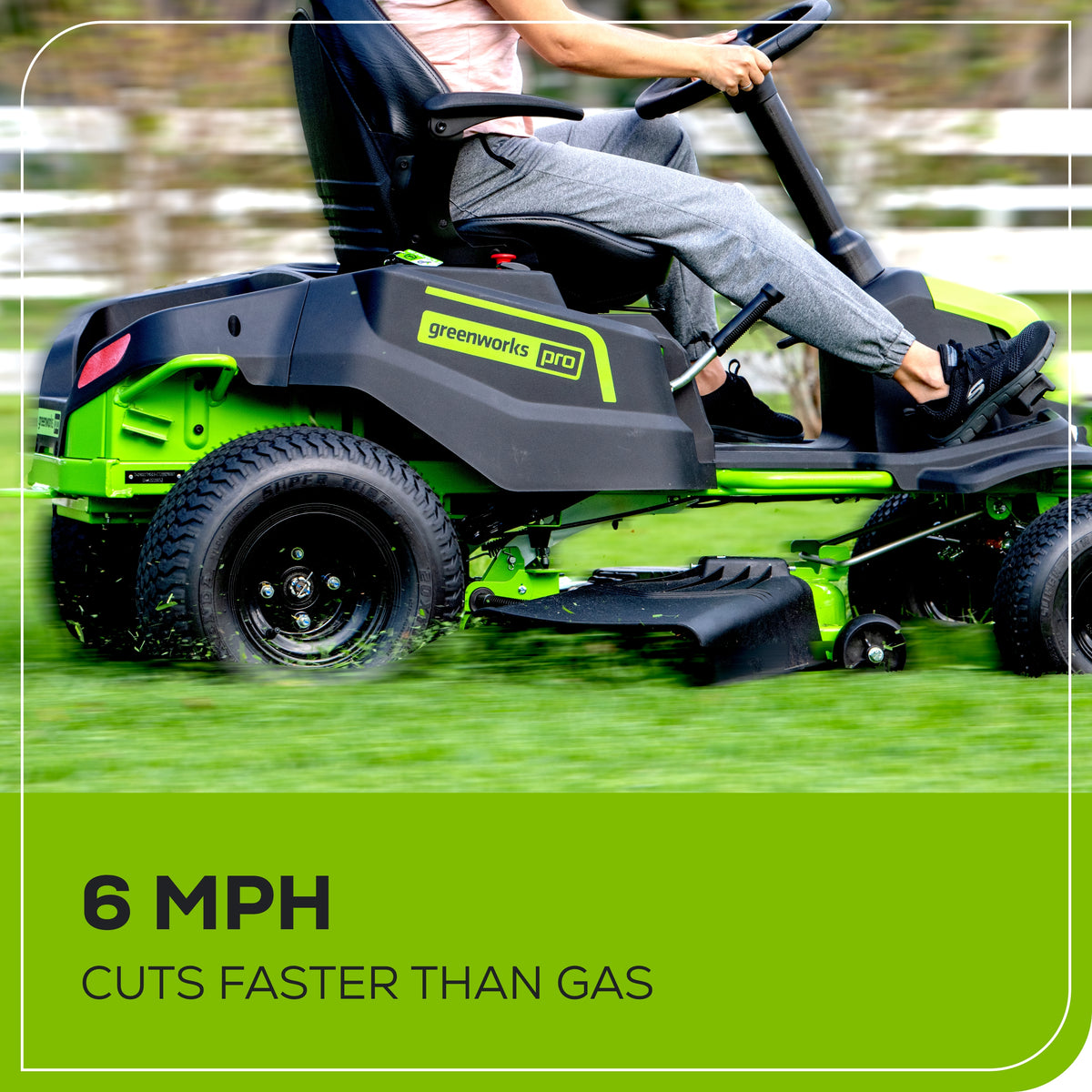 60V 42" Cordless Battery CrossoverT Riding Lawn Mower, (6) 8.0 Ah Batteries and 600W Wall Charger, CRT4262