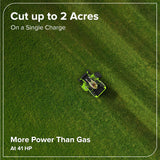 80V 60" MaximusZ Zero Turn Lawn Mower, (4) 8Ah Batteries: (2) 16Ah Batteries and 1.5kW Wall Charger, MZ6081
