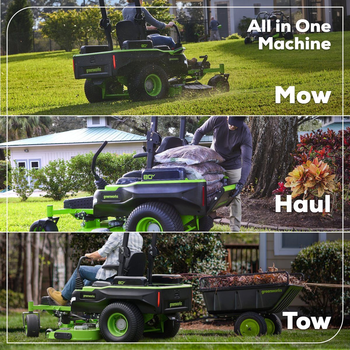 80V 60" MaximusZ Zero Turn Lawn Mower, (4) 8Ah Batteries: (2) 16Ah Batteries and 1.5kW Wall Charger, MZ6081