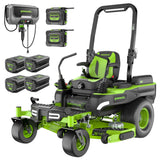 80V 54" MaximusZ Zero Turn Riding Mower with (2) 16.0 Ah and (4) 4.0 Ah Batteries and 1.5kW Charger, MZ5481