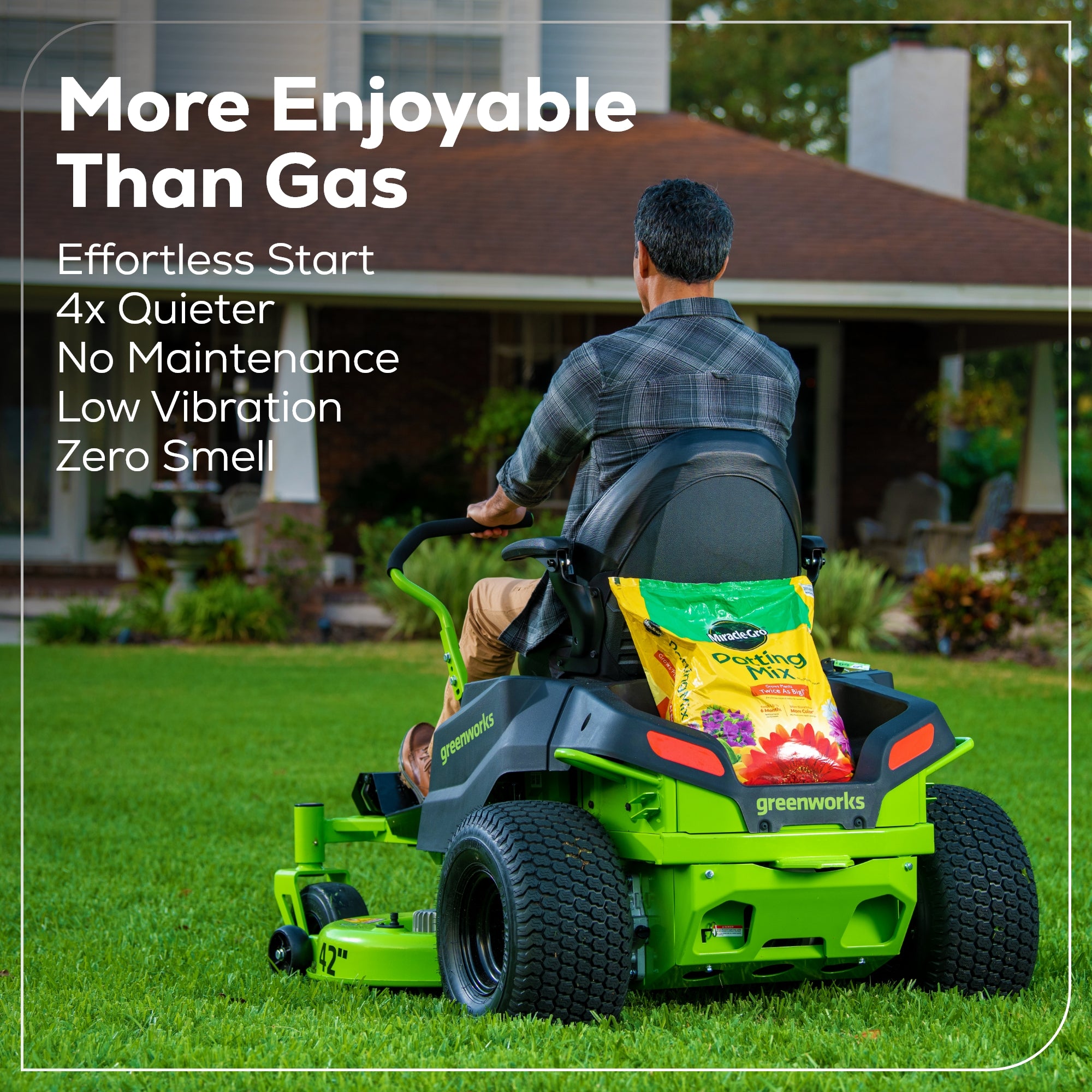 RENEWED 80V 42" Cordless Battery CrossoverZ Zero Turn Lawn Mower, (6) 5.0Ah Batteries and Chargers, CRZ4281
