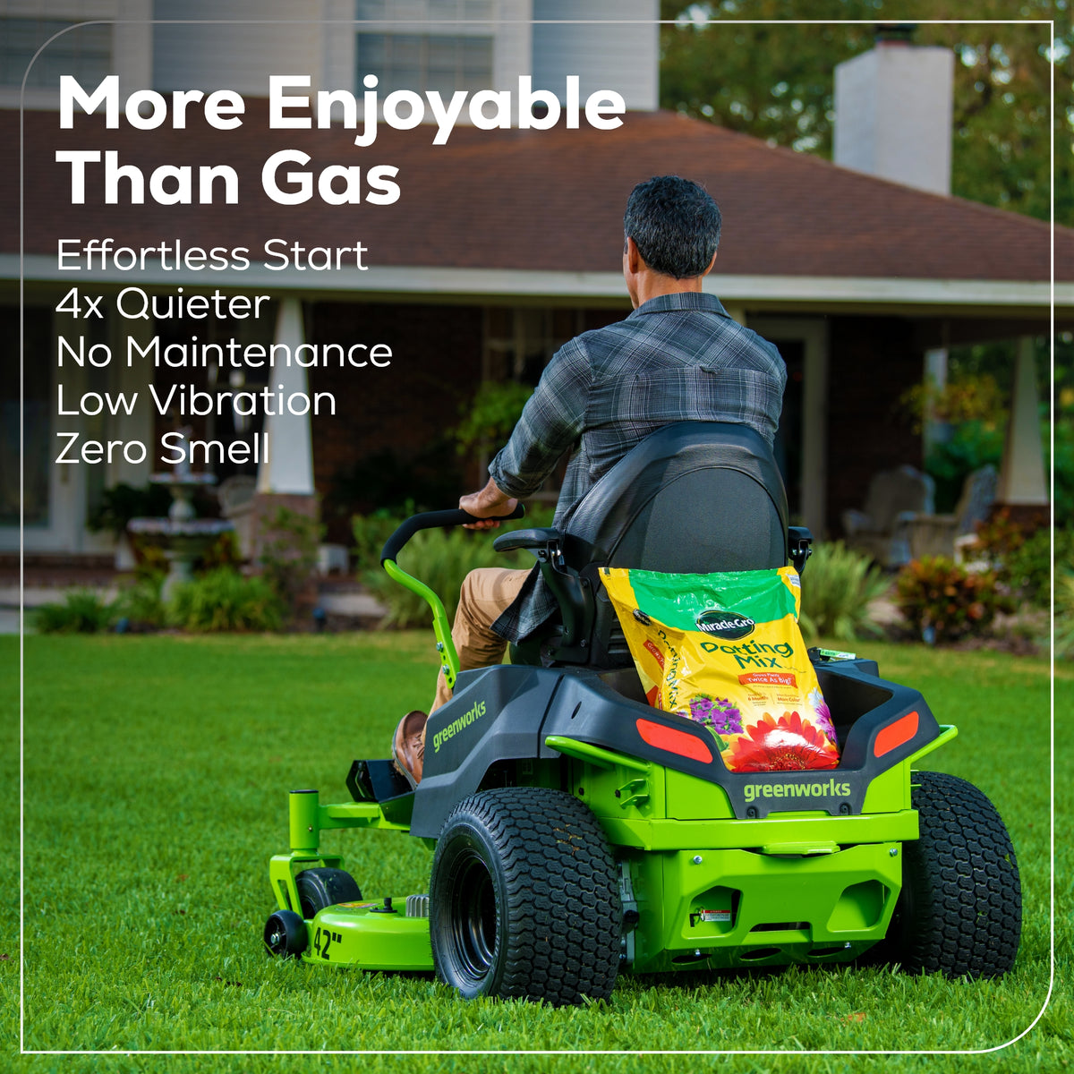 RENEWED 80V 42" Cordless Battery CrossoverZ Zero Turn Lawn Mower, (6) 5.0Ah Batteries and Chargers, CRZ4281