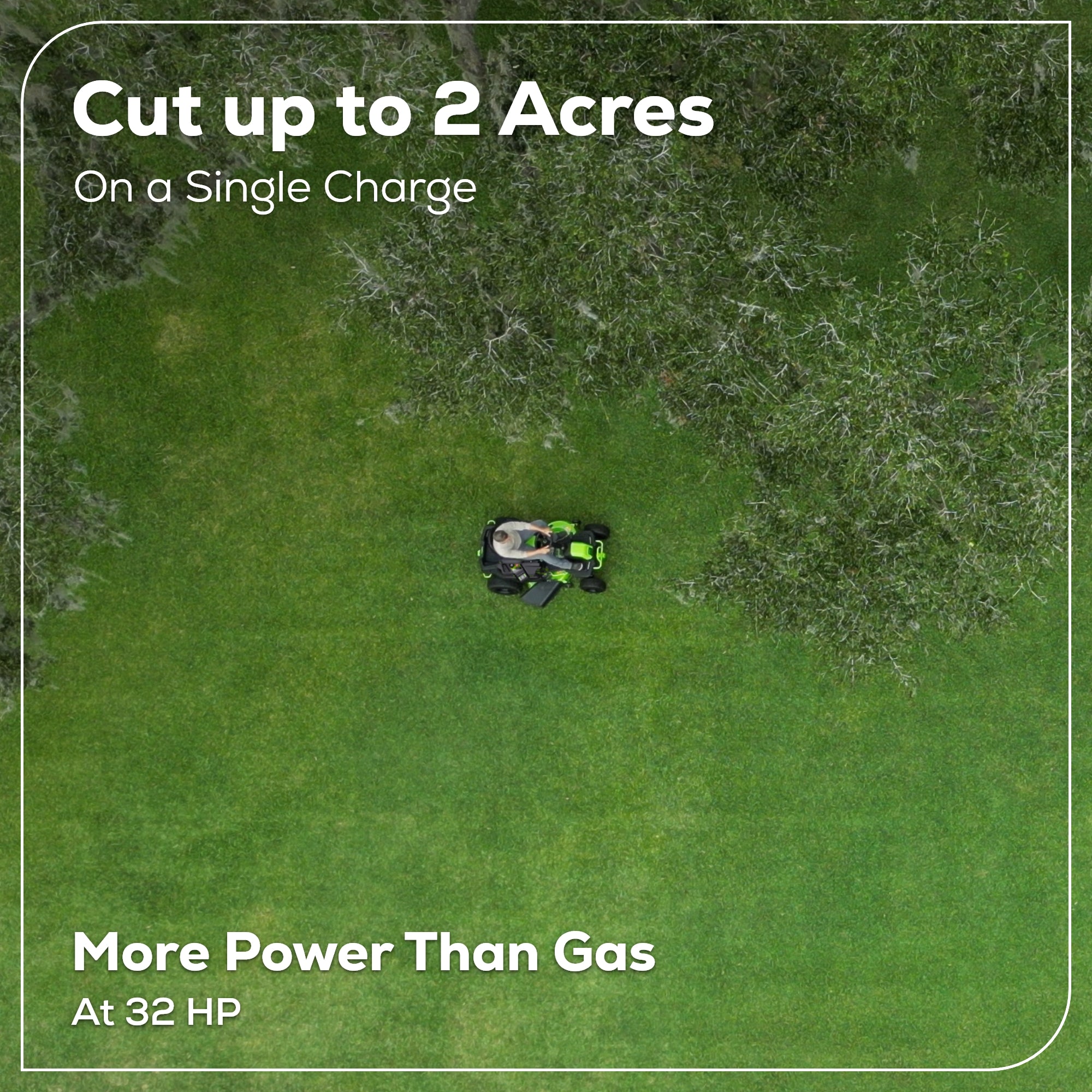 80V 42" Cordless Battery CrossoverT Riding Lawn Mower, (4) 5.0Ah Batteries and 600W Wall Charger, CRT4282