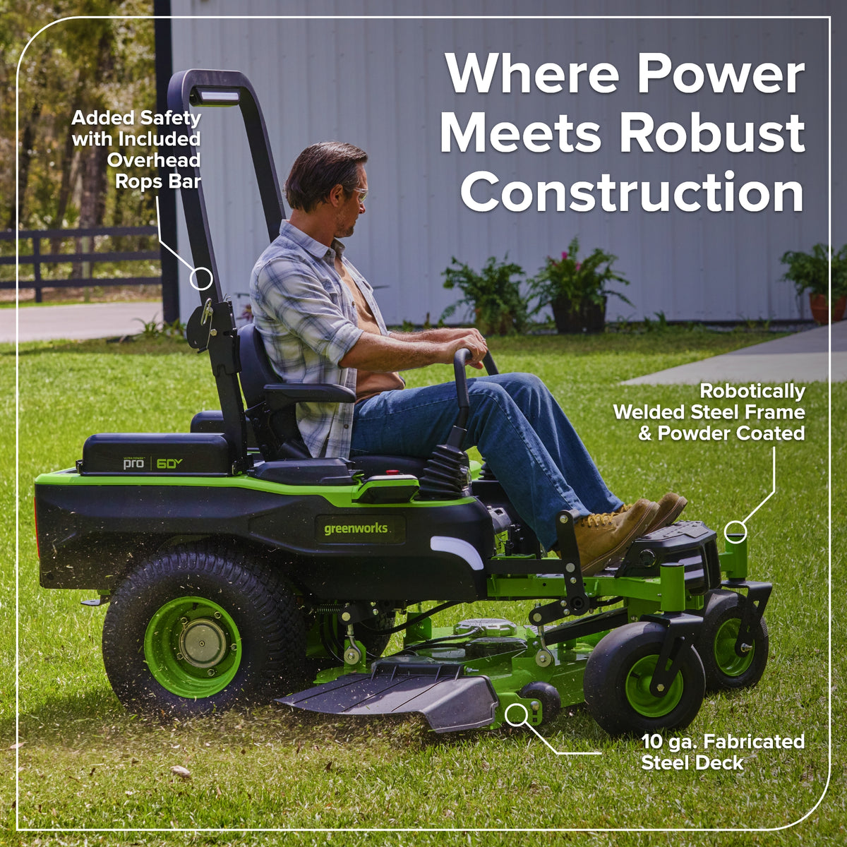 60V 54" MaximusZ Zero Turn Riding Mower with (2) 20.0 Ah, (4) 8.0 Ah Batteries and 1.5kW Charger, MZ5461