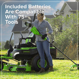 60V 54" MaximusZ Zero Turn Riding Mower with (2) 20.0 Ah, (4) 8.0 Ah Batteries and 1.5kW Charger, MZ5461