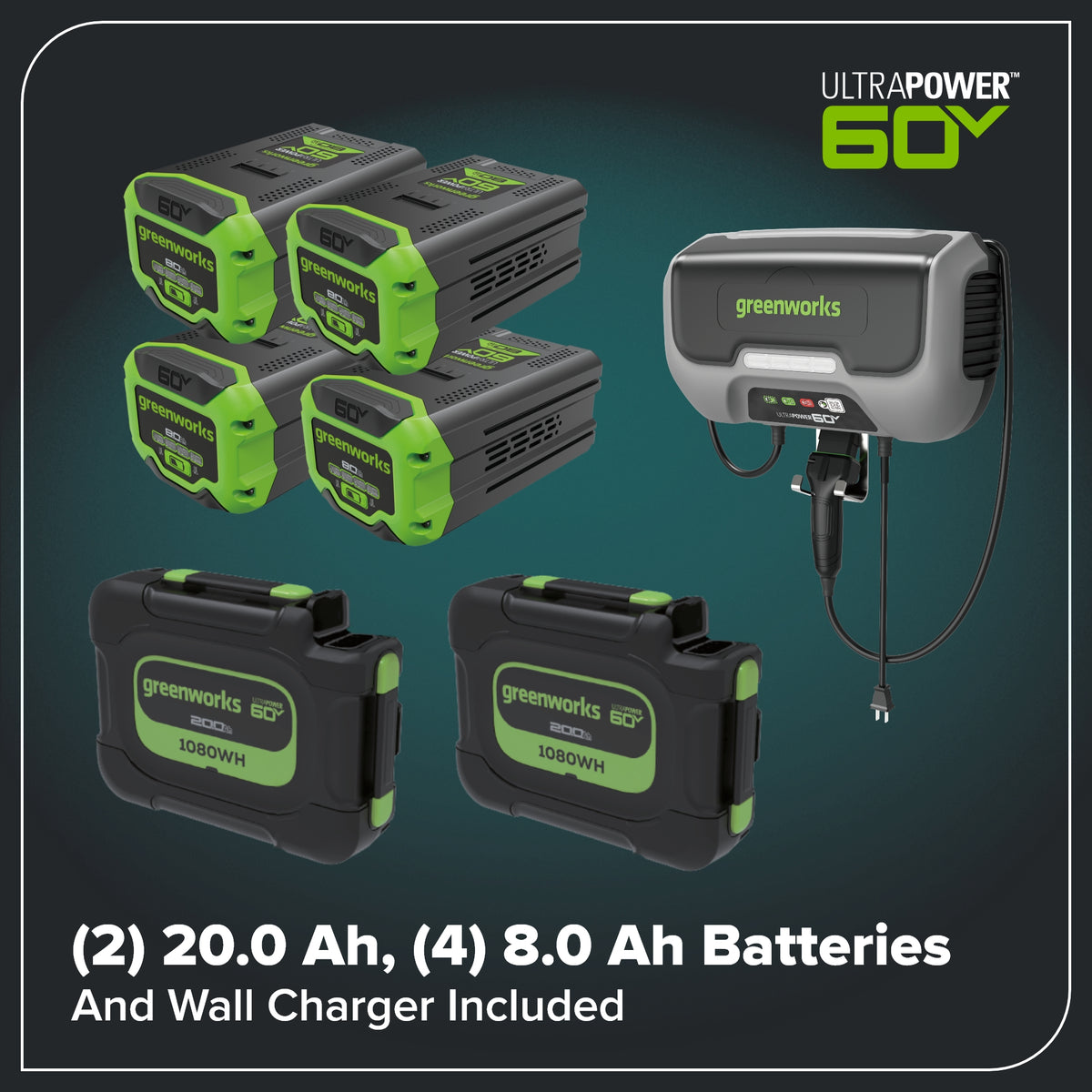 60V 54" MaximusZ Zero Turn Riding Mower with (2) 20.0 Ah, (4) 8.0 Ah Batteries and 1.5kW Charger, MZ5461
