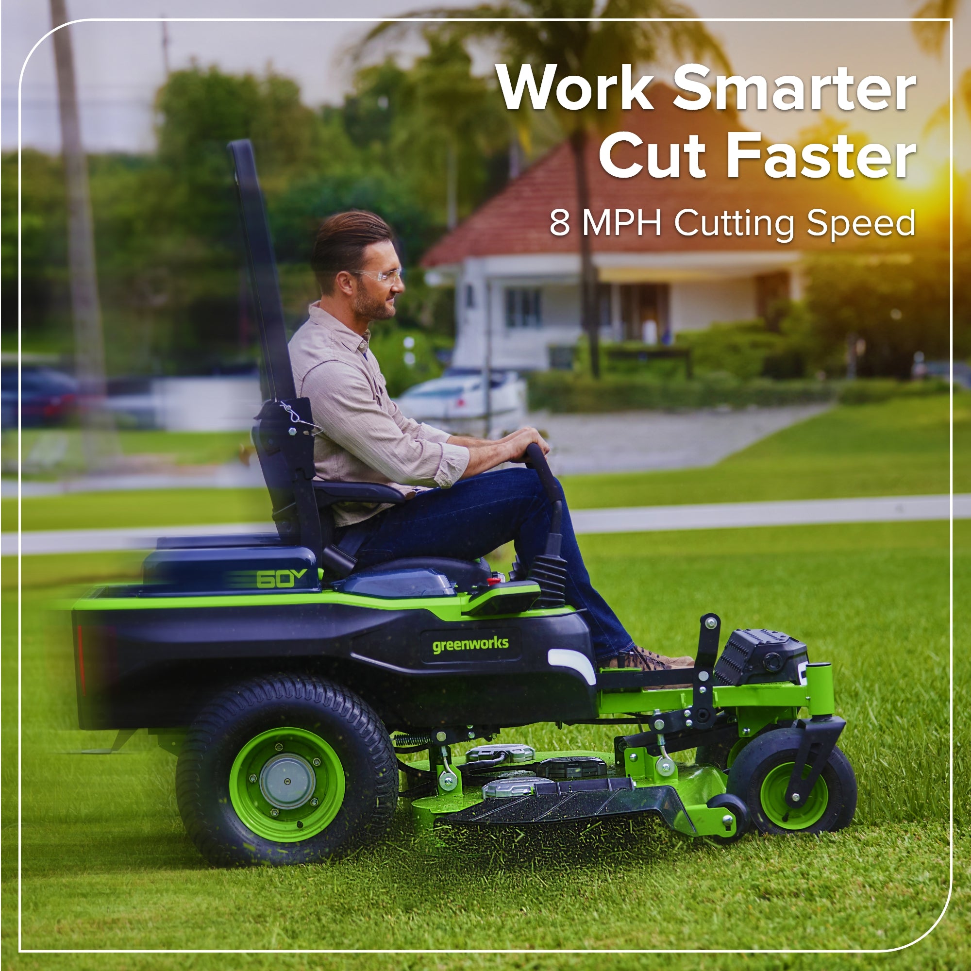 60V 54" MaximusZ Zero Turn Riding Mower with (2) 20.0 Ah, (4) 8.0 Ah Batteries and 1.5kW Charger, MZ5461