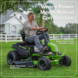 60V 42" Cordless Battery CrossoverT Riding Lawn Mower, (4) 8.0 Ah Batteries and 600W Wall Charger, CRT4262