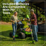 60V 42" Cordless Battery CrossoverT Riding Lawn Mower, (4) 8.0 Ah Batteries and 600W Wall Charger, CRT4262