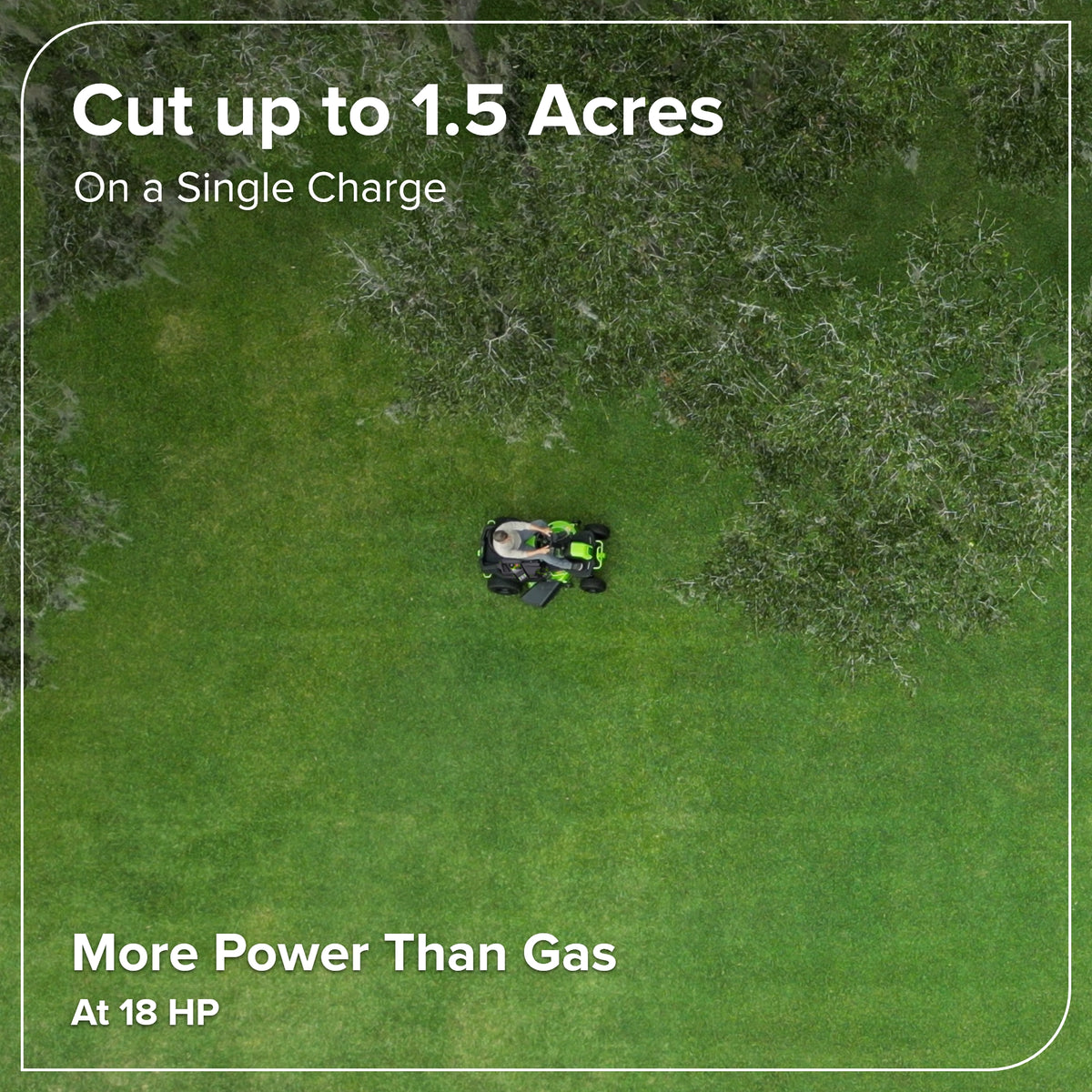 60V 42" Cordless Battery CrossoverT Riding Lawn Mower, (4) 8.0 Ah Batteries and 600W Wall Charger, CRT4262