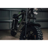 60V STEALTH Series Electric Mini-Bike: (1) 8.0 Ah Batteries and Charger