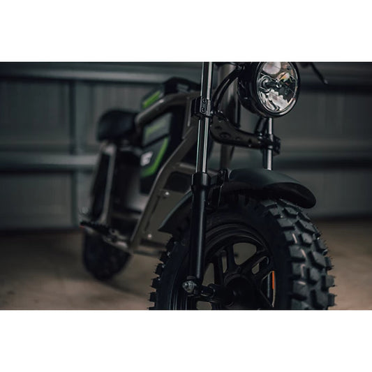 60V STEALTH Series Electric Mini-Bike: (1) 8.0 Ah Batteries and Charger