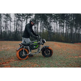60V STEALTH Series Electric Mini-Bike: (1) 8.0 Ah Batteries and Charger