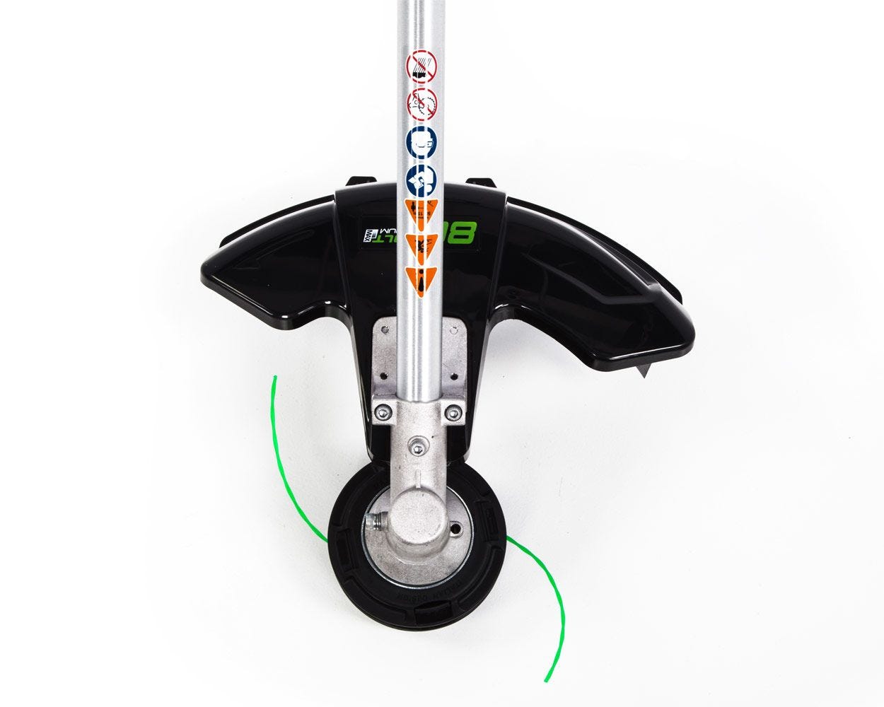80V 16" Cordless Battery String Trimmer (Attachment Capable) and 8" Edger Attachment Combo Kit: 2.0 Ah Battery and Charger
