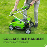 OPEN BOX 40V 16" Cordless Battery Push Lawn Mower: 4.0 Ah Battery and Charger, LM1604