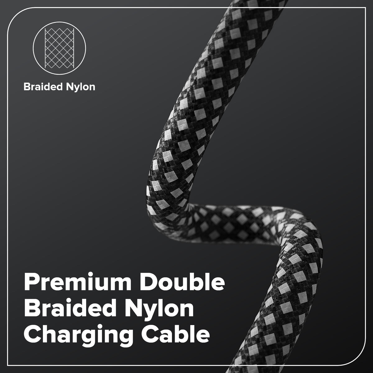 3FT 100W Fast Charging Cord, Bi-Directional USB-C